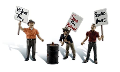Woodland Scenics G Scale Scenic Accents Figures/People Striking Picketers