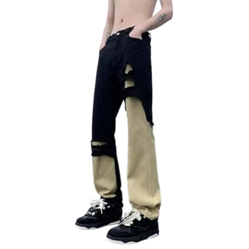 Men Jeans with Pockets Trousers Street Style Cowboy Pants