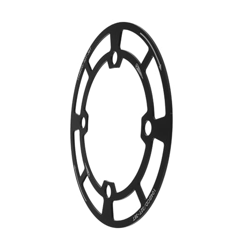 KOCKSHION マウンテンバイク用チェーンリングプロテクター ブラック 高硬防水チェーンガード 耐久性と実用性 自転車クランクシールド 簡単取
