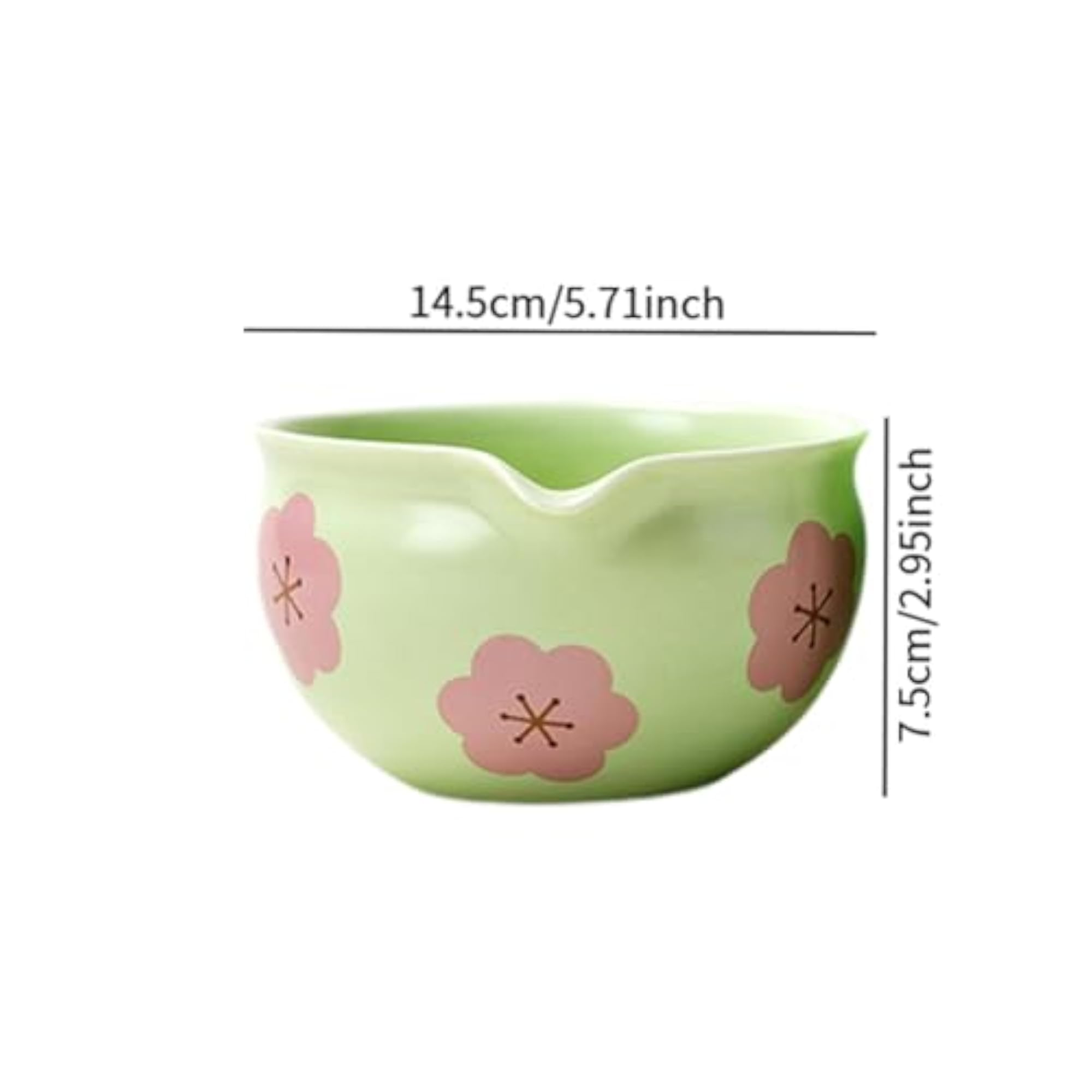 Handmade Ceramic Matcha Bowl with Spout, Gift for Friends
