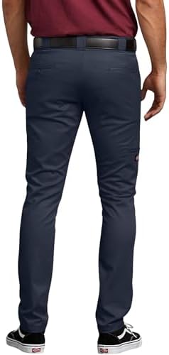 Dickies Men's Skinny Straight Double Knee Work Pants
