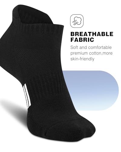 Image of Ankle Socks Womens Athletic Running Comfort Cushioned 3 /5 /6Pairs