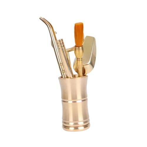 Cabilock 6 in 1 Chinese Kung Fu Tea Set Bamboo Style Tea Making Tools Clip Spoon