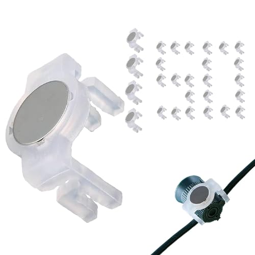 Image of Strong Magiclip for Outdoor Holiday Lighting Used,Clear Magnetic C9 Sockets Light Clips,Pack of 150