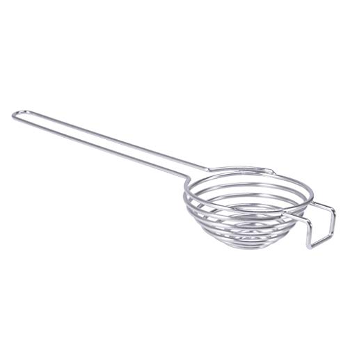 heacker Espiral de Acero Inoxidable de Huevo Blanco del Separador de yema de Huevo removedor Divisor con Cocina de la Herramienta de Mango Largo Cover