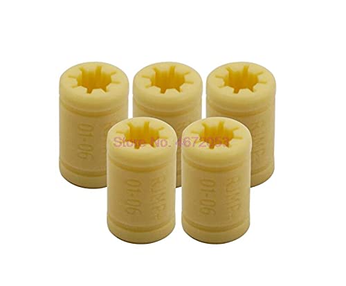 Lysee 3D Printer Parts & Accessories - 500pcs/lot 3D Printer Solid Plasticr Bearing ID 6/8/10/12mm Shaft Igus Drylin RJMP-01-06 RJMP-01-08 RJMP-01-10 RJMP-01-12 - (Size: RJMP-01-12)