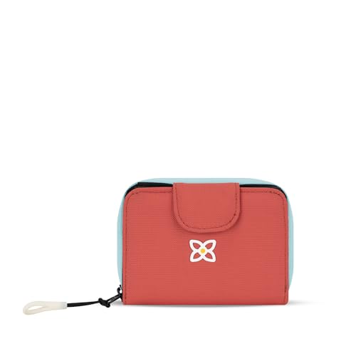 Image of Sherpani Barcelona, Nylon Bifold Zipper Pocket Wallet for Women, Travel Bag, RFID Protection