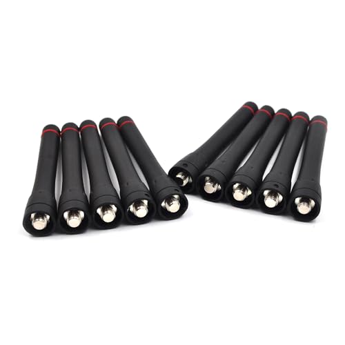 (10-Pack) FA-SC73US UHF 400-470MHz Stubby Antenna for ICOM IC-F4 IC-F21 IC-F24 IC-F25 IC-F26 IC-F4000 IC-F4001 IC-F4002 IC-F4003 IC-F4020 IC-F4029 IC-F4101 Two Way Radio