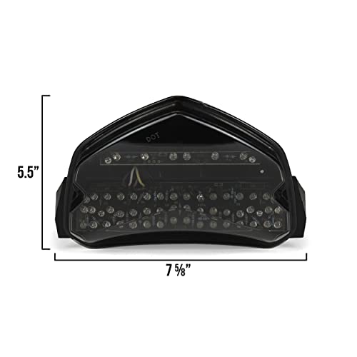 Krator Led Taillights Brake Tail Lights With Integrated Turn Signals Indicators Compatible With 2004-2005 Suzuki Gsxr 600 750 Smoke Motorcycle #TOP6