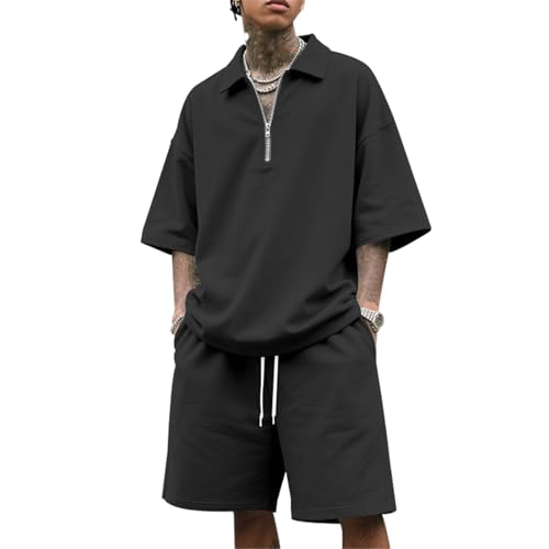 Ensemble décontracté homme short ample anti-transpiration été