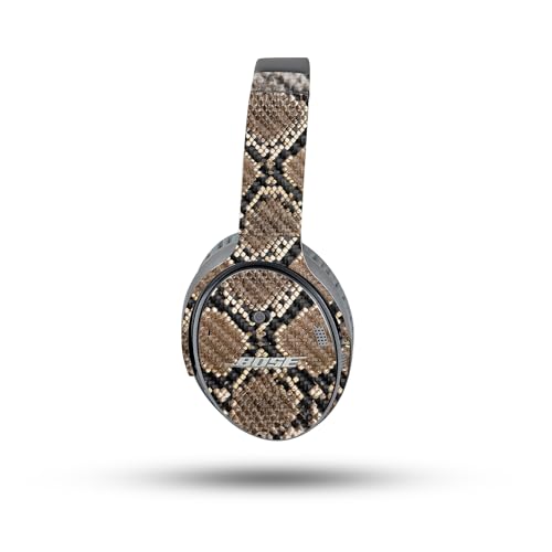 Image of MightySkins Carbon Fiber Skin Compatible with Bose QuietComfort 35 II Headphones - Rattler | Protective, Durable Textured Carbon Fiber Finish | Easy to Apply, Remove, and Change Styles