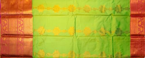 Image of VFCollections Women's Kanchipuram Silk Pure Pattu Sarees With Blouse