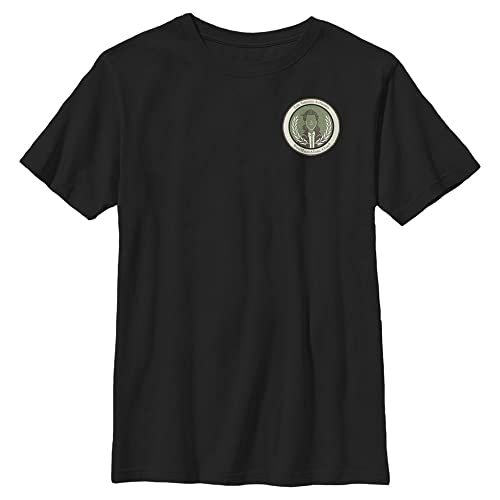 Sweat Marvel Loki noir col rond pour enfant en taille 128 cm style badge