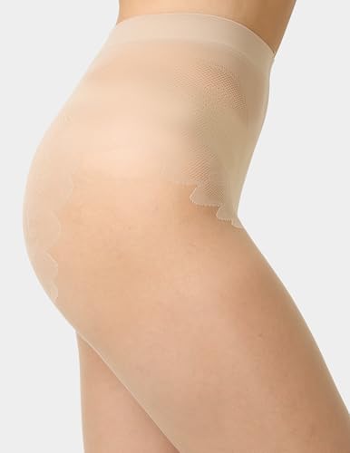 Image of no nonsense Women's Sheer & Silky Lace Pantyhose 3 Pair Pack