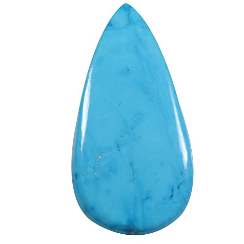 Cabochon en magnésite poire turquoise 28,55 carats pierre fine Ql97