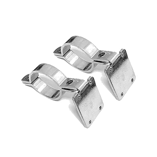 Montaggio universale di ricambio per montaggio manubrio sterzo per altoparlanti stereo di Aileap Moto Audio Systems (cromato, 1,25 a 1,5 pollici morsetto di sterzo)