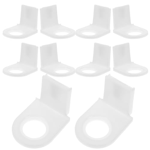 Ciieeo Supports Muraux Autocollants 10 Pièces pour Salle de Bain, Porte-flacons de Gel sans Perçage, Organisateur de Rangement Mural pour Shampooing et Gel,...