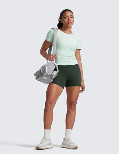 Image of CRZ YOGA Secretsculpt Biker Shorts 4 inch | Booty Scrunch Butt, Butterlift, Buttery Soft, Moderate Compression, Workout, Pilates, No Front Seam, High Waist, for Women