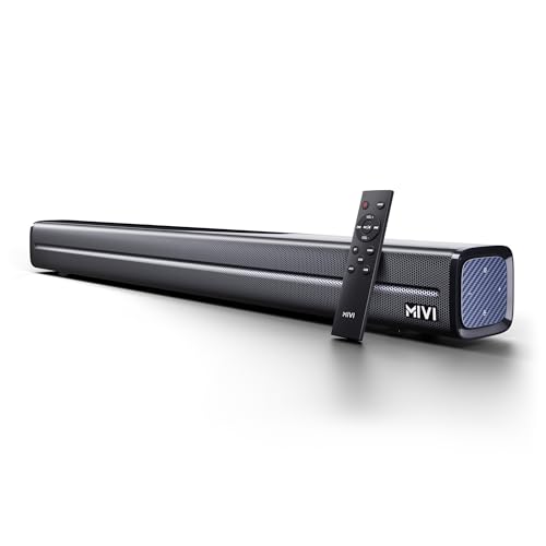 Mivi Fort Q80 Soundbar With 80W Surround Sound, 2.2 Channel Soundbar With 2 In-Built Subwoofers, Multiple EQ And Input Modes, Remote Accessibility, Bluetooth V5.1, Made In India Sound Bar For Rs. 3299 @ 70 %