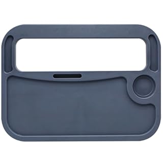 Ogetok Truck Steering Wheel Tray Table, Hook On Auto Steering Wheel Desk Table for Laptop & Food, Large Truck Travel Lap Tray Fits Most Truck for Eating, Working, Tablet, iPad, Notebook, Grey