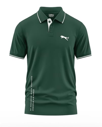 Image of WarriorWorld Men's Polo T-Shirt Casual, Officewear Comfort Fit Fabric - Half Sleeve Polo Tshirt - Perfect for Everyday