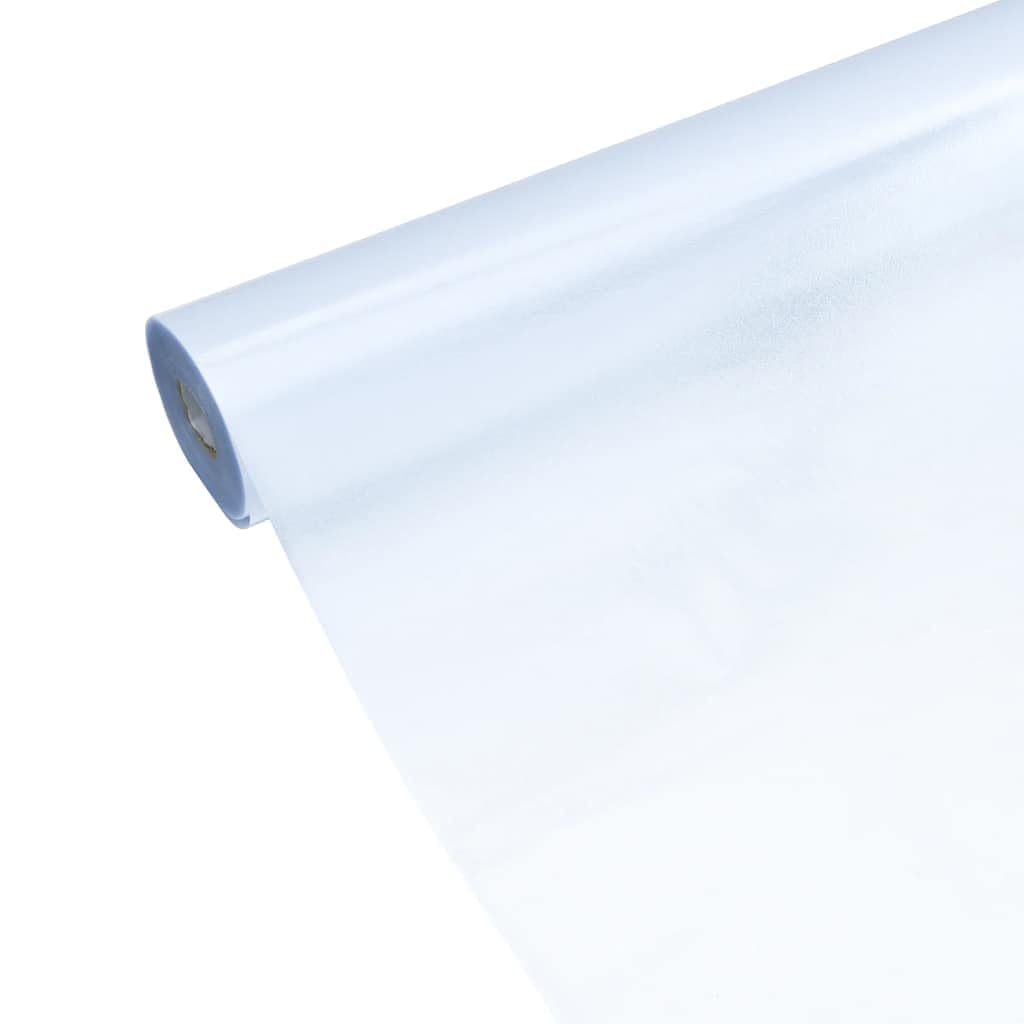 vidaXL Film de Fenêtre Statique Dépoli, Film de Miroir, Teinte de Vitre, Protection de Miroir Jardin Salon, Gris 90x2000 cm PVC