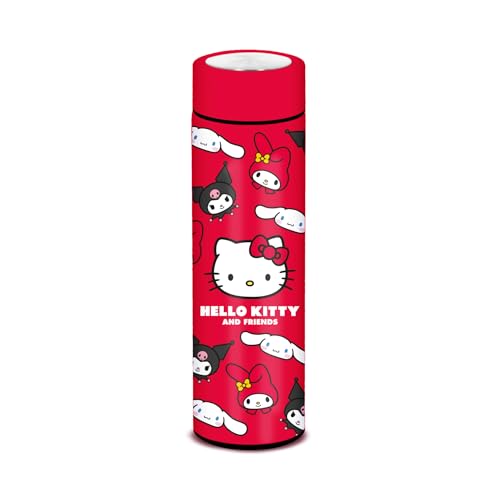 Hello Kitty Faces-Botella Inteligente Block, Rojo, 500 ml