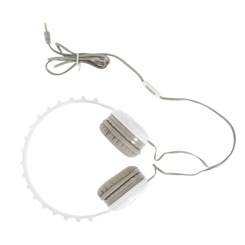 Uonlytech Casque Audio Circum-aural pour Garçon Et Filles Filaire Arceau Réglable, Casque Circum-aural pour Étudiants, Design Mignon Blanc, pour L’école Jeu