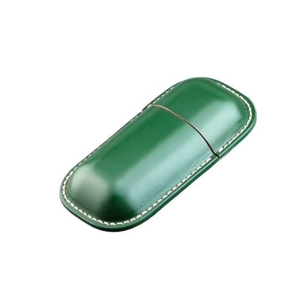 Estuche para gafas Estuche de cuero genuino hecho a mano for gafas de sol retro con miopía, caja de almacenamiento adecuada for mujeres, hombres y niños Organizador de gafas de sol