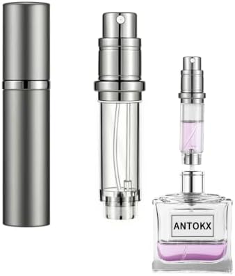 5ML Perfume Bottle Refillable Atomizer, Cologne Spray Bottle Travel (Gray)