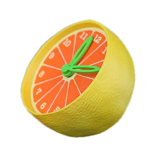 Despertador de frutas - Lindo reloj de mesa de cítricos impreso en 3D,Batería operada silenciosamente lindo accesorios decoración de mesa para sala de estar cocina mesa de noche estante decoración del