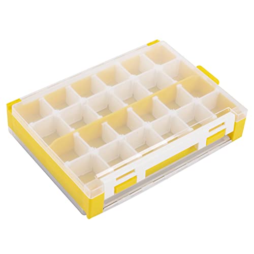 Goture Caixa de equipamentos de pesca à prova d'água dupla face capa de plástico transparente caixa