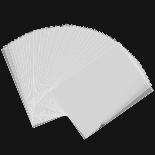 Image of 30 Packs Clear A4 Plastic Wallet, 220 Micron Thicken