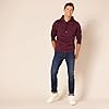 Amazon Essentials Men's Pullover Sweatshirt Hoodie, Big & Tall Options Available, Burgundy, L #3