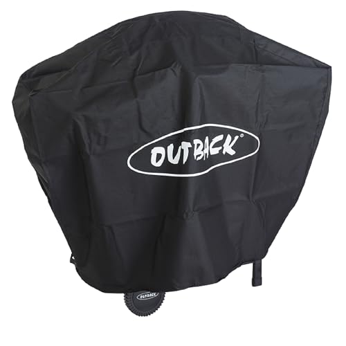 Outback Premium BBQ Cover To Fit 2 Burner Hooded Trooper & Spectrum > Water resistant and breathable protective cover with high thread count - OUT370051