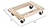Global Industrial Hardwood Dolly - Open Deck, 36 x 24, 1000 Lb. Capacity