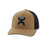 HOOEY Coach 5-Panel Flexfit Stretch-Fitted Hat Tan/Black