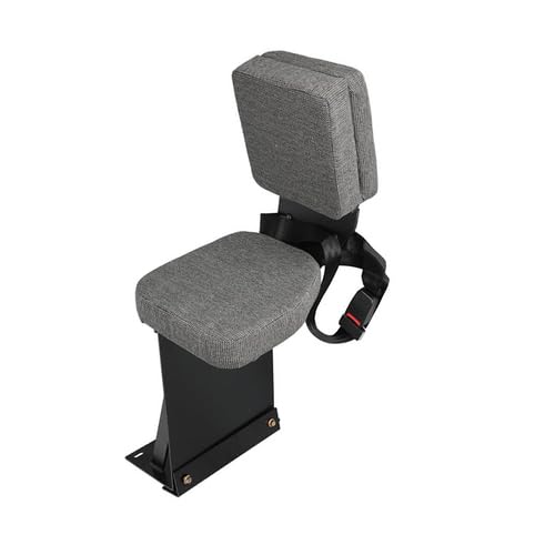 Side Kick Buddy Seat Assembly Fabric Gray fits Case IH 7110 7120 7130 7140 7150 7210 7220 7230 7240 7250 8910 8920 8930 8940 8950