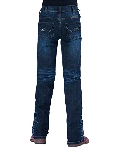 Cowgirl Tuff Western Denim Jeans Girls Shimmer Sequin Dark Wash GJSHMB3