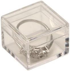 Acrylic Ring Boxes - Set of 10 by AMAC Plastics