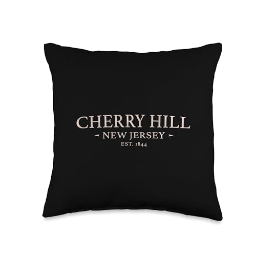 Cherry Hill New Jersey - Simple Cherry Hill NJ Throw Pillow