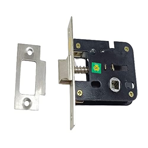 Image of Onjecx Steel Premium Range Bathroom Door Lock Mortise Door Handle with Baby Latch Lock Antique Brass Finish Keyless Bathroom Lock Pack of 1 Set (BL+ S05BAB)
