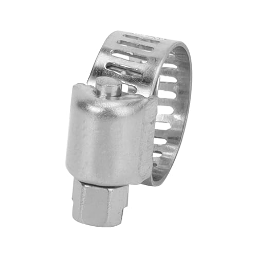 JAPCHET 40Pcs 304 Stainless Steel Jubilee Clips, 6-12mm Adjustable Pipe Clamps with Worm Drive, Securing hose connections - Image 3