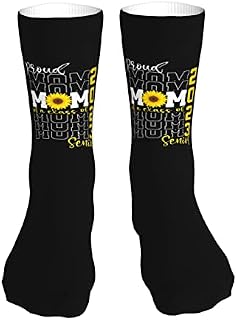 883 Compression Socks Proud Mom Of A 2021 Senior Calf Socks Non Slip Sports Socks Soft Crew Socks For Hiking Trekking Walking 40cm