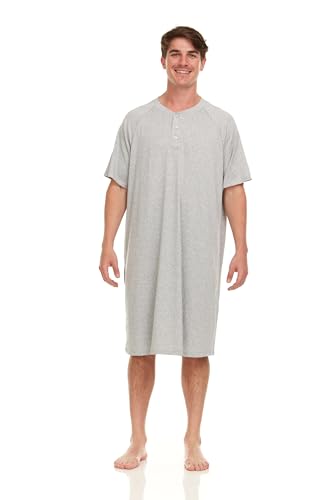 Mens Nightshirt Short Sleeve Lounge, Sleep Shirt, Mens Sleeping Top2