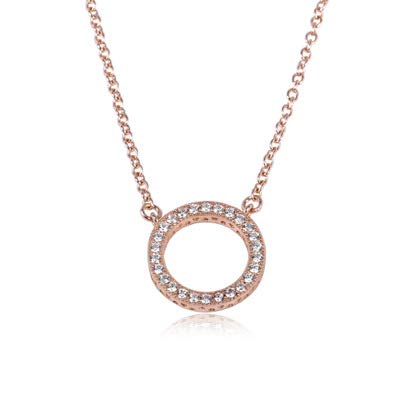 Collier en argent 925 cœur ajouré de haute joaillerie pour femme
