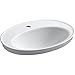 KOHLER K-2075-1-0 Serif Self-Rimming Bathroom Sink, White