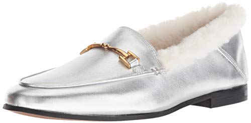 Image of Sam Edelman Women's Loraine Loafer, Soft Silver /Modern Ivory, 8 M US