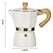UZER 3 tazas Moka Pot Stovetop Espresso Maker Percolator Cafetera de aluminio Imagen de UZER 3 tazas Moka Pot Stovetop Espresso Maker Percolator Cafetera de aluminio