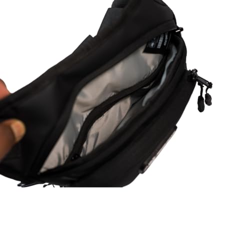 Image of Raida Compass Motorcycle Thigh Bag | 5L EVA Semi-Hard Shell Riding Bag | Convertible Thigh to Tank Bag with Magnets | 1000D Heavy-Duty Fabric, YKK Zippers | Ideal for Daily Commute & Touring